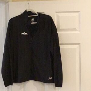 New Balance Black Quarter-Zip Pullover track jacket never worn - lightweight xl
